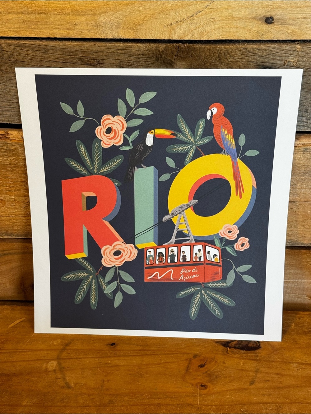 Rifle Paper Co. Rio World Traveler Art Print 11x11.75